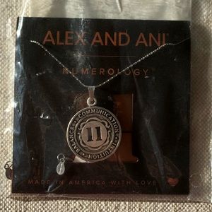 Alex and Ani New in Bag Number 11 Numerology Nickel-free Silver-tone Necklace